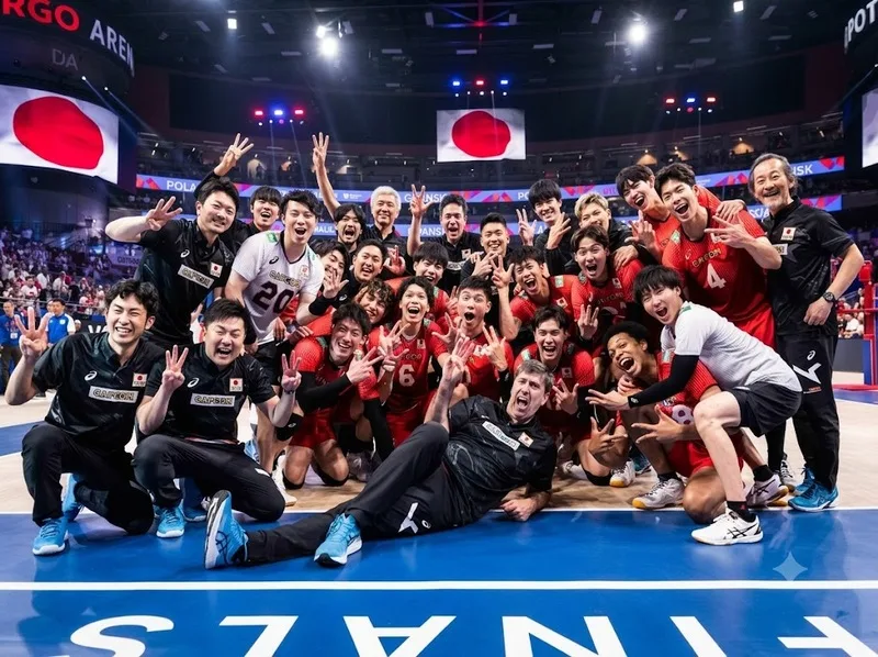 Ran Takahashi cùng tuyển bóng chuyền nam Nhật Bản ghi dấu ấn với huy chương đồng VNL 2023.